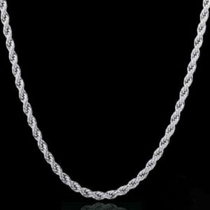 🦋 Italian Sterling Silver Rope Chains 16,18,or20"